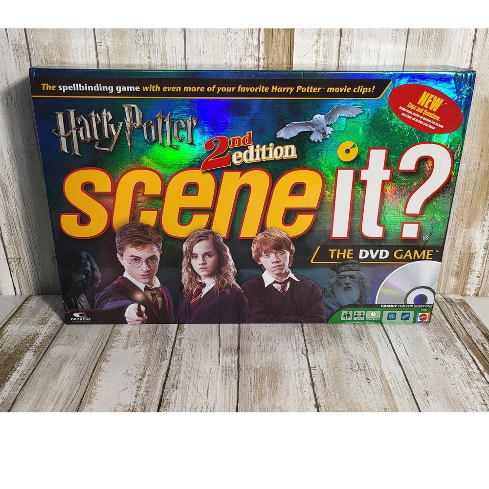 Harry Potter Scene It 2nd Edition DVD Board Game Mattel  Movie Trivia Complete